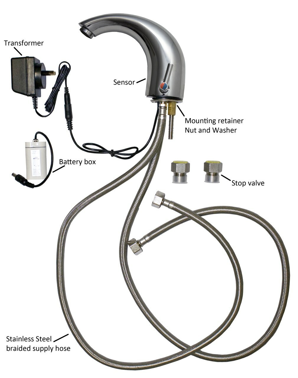 Sensor Tap - Hot and Cold Mixer Deck Mounted - Image 3