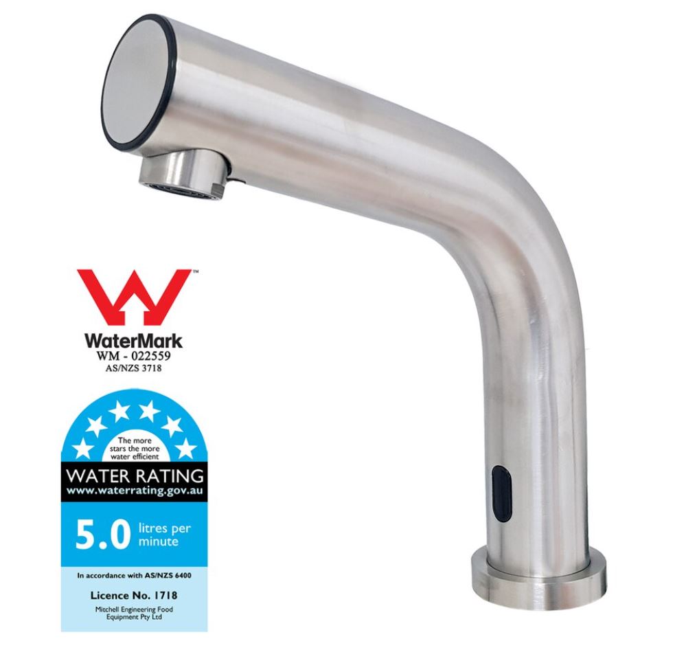 Sensor Tap - Boomerang - Deck Mounted - Stainless Steel Satin - Image 5